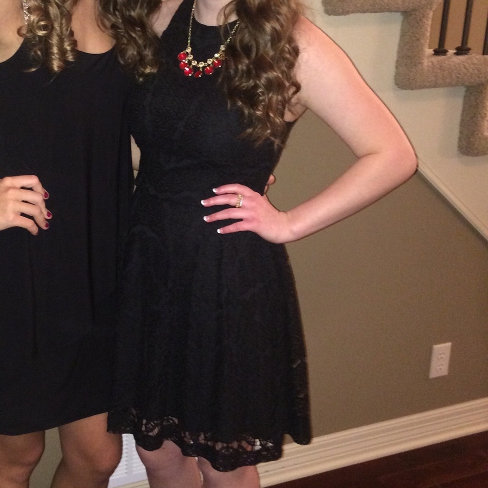 Little black lace dress